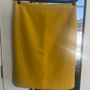 Mustard yellow No. 2 pencil skirt